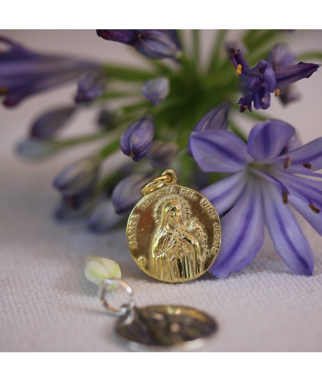 Medalla Santa Teresa del Niño Jesús Oro · JOYAS · Medallas Acabadas en Oro