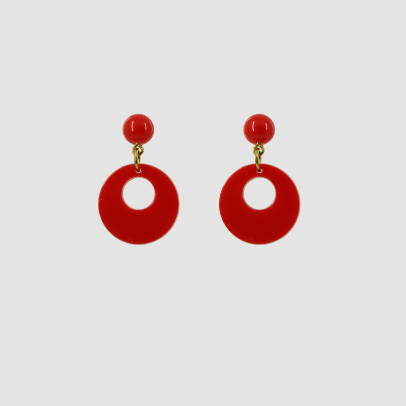 Pendientes Flamenca Niña Rojo | Flamenca