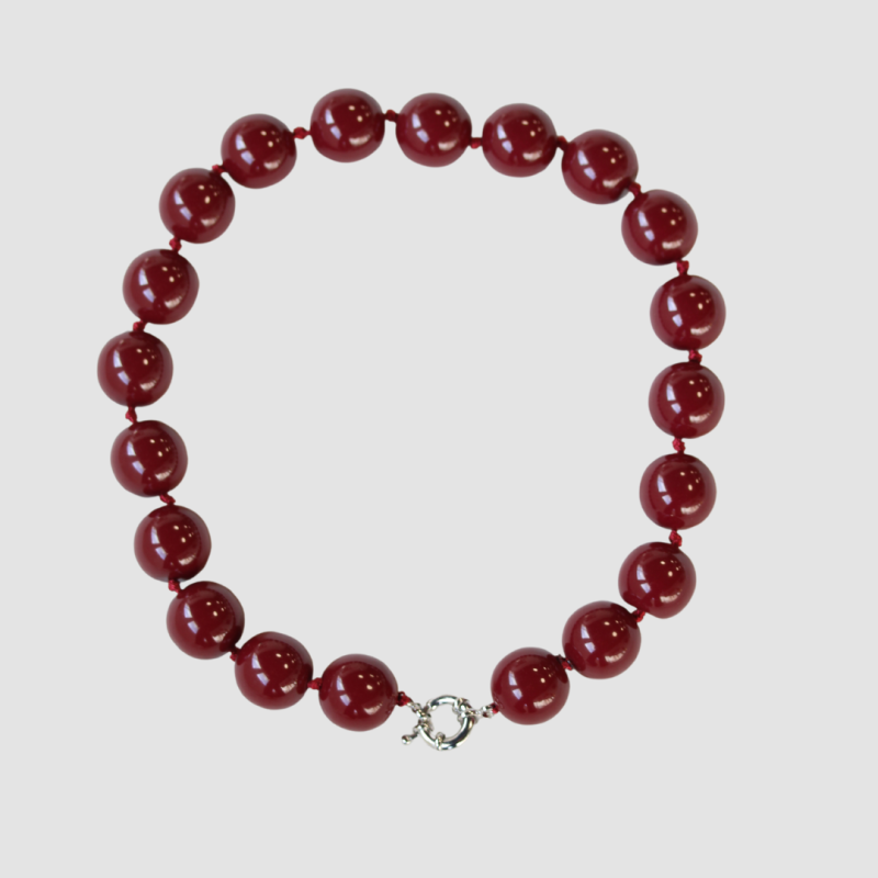 Colla Ginevra Burgundy | Collares Bisutería | Doña Sol